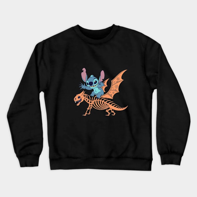 Halloween Stitch Crewneck Sweatshirt by BukovskyART